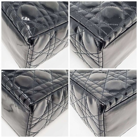 CHRISTIAN DIOR LADY DIOR MEDIUM SHOULDER HAND BAG - Picture 13 of 16